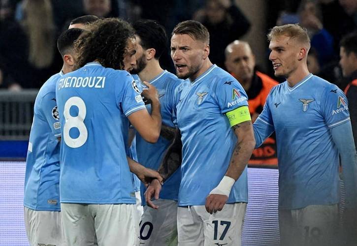 包含拉齐奥大胜莱切，欧战席位牢固的词条